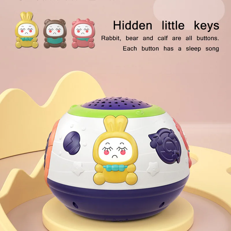 

LED starry night light projector can time four kinds of music starry sky USB LED projector light recording toy decoration