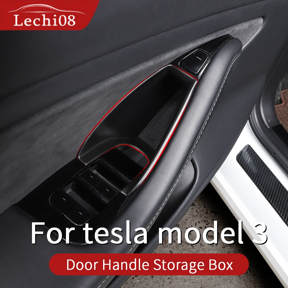 Дверной ящик для хранения tesla model 3 органайзер аксессуары/аксессуары автомобиля