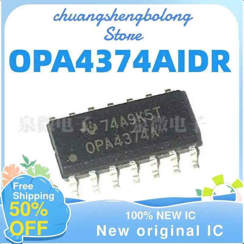 

10-200PCS OPA4374A OPA4374AIDR New original IC