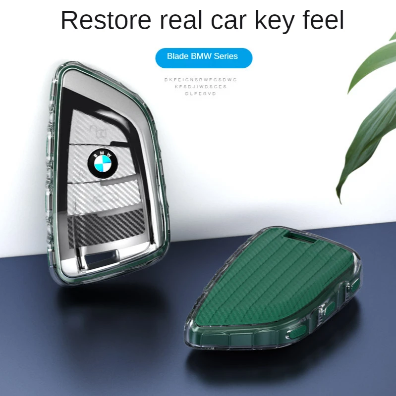 

For BMW Car Key Cover X3 X1 X5 X6 Auto Key Case Shell 7 Series 3 Series Carbon Fiber Vehicle Bag For BMW Automotive