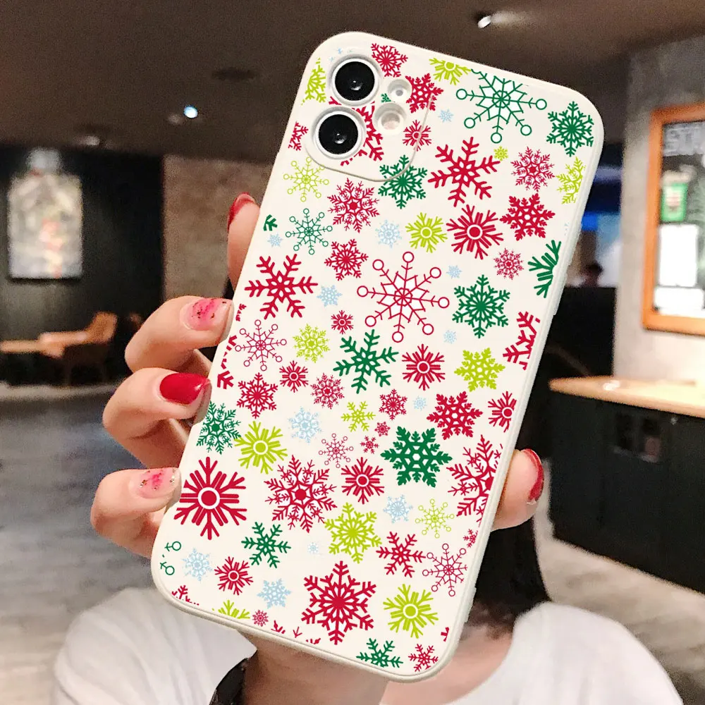 

New year elk christmas Santa Claus gift phone Case For iphone 11 pro max 6s 7 8 Plus 5s X XS MAX TPU Silicone Case for iphone XR