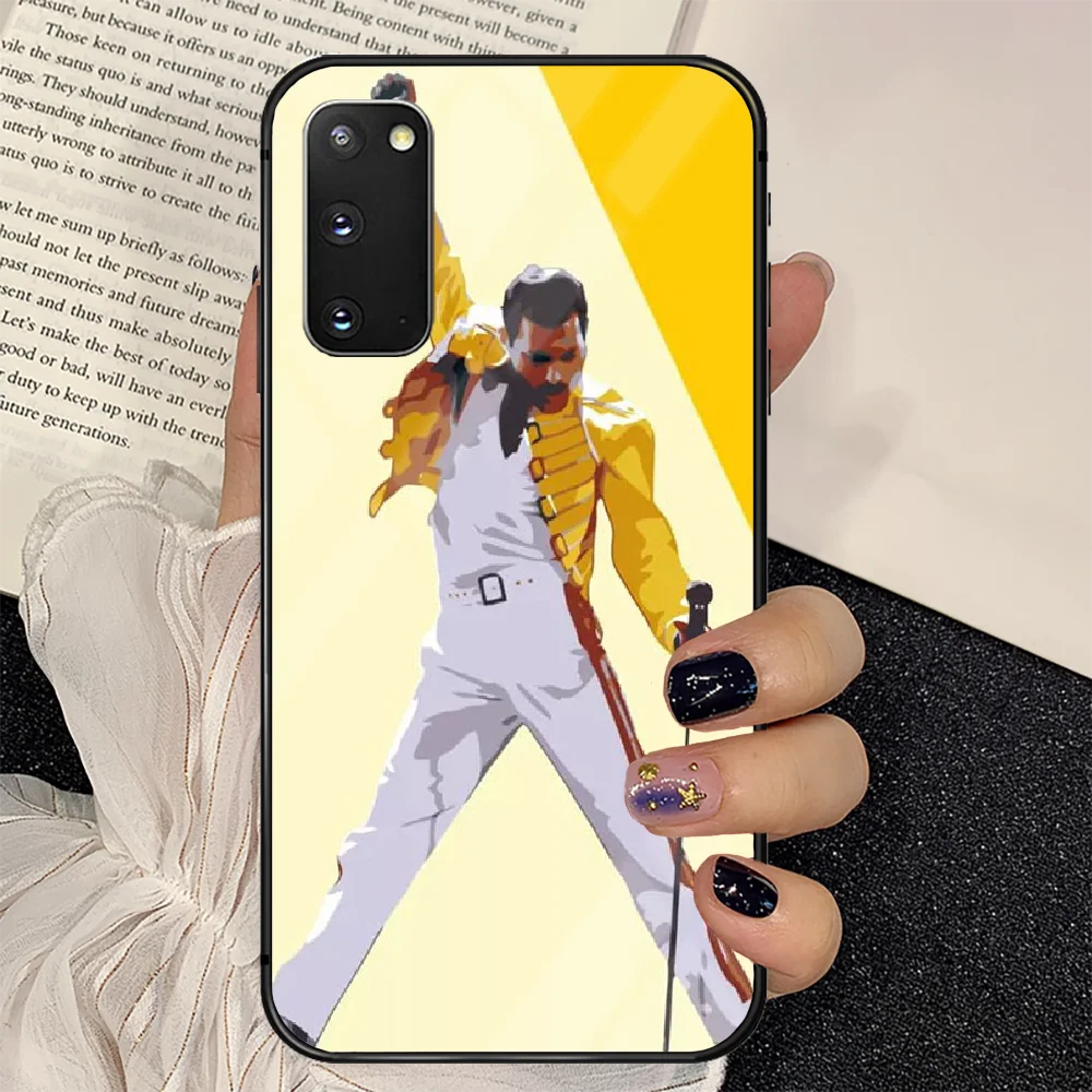 

Freddie Mercury Queen Band Phone Tempered Glass Case Cover for Samsung Galaxy A M 12 20 21 30 31 40 50 51 52 70 71 72 E S