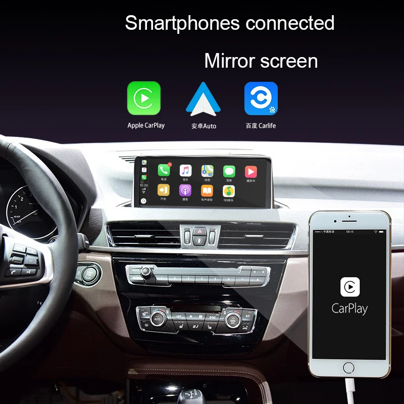 

Android 10 Car Multimedia DVD Stereo Radio Player GPS Navigation Carplay Auto For BMW X1 F47/F48