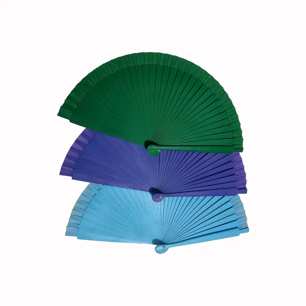 Красивый окрашенный деревянный вентилятор испанский ручной для подарка|spanish hand