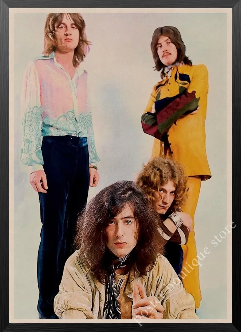 22 Светодиодный плакат Zeppelin Rock Music, Jimmy Page, rober Plant, винтажный домашний декор, настенные наклейки, 9 процентов/5 - Цвет: 22