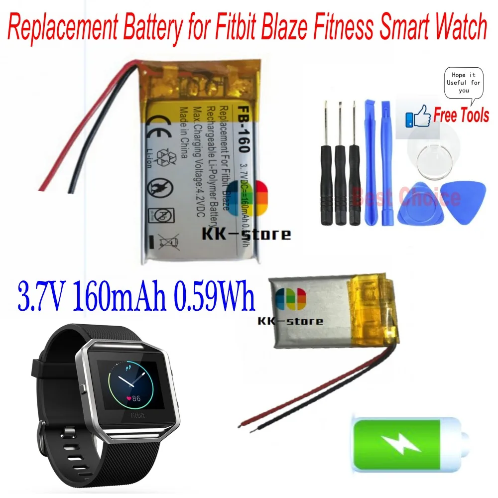 Новая замена 160mAh 0.59Wh батарея для Fitbit Blaze Smart Fitneess батарея