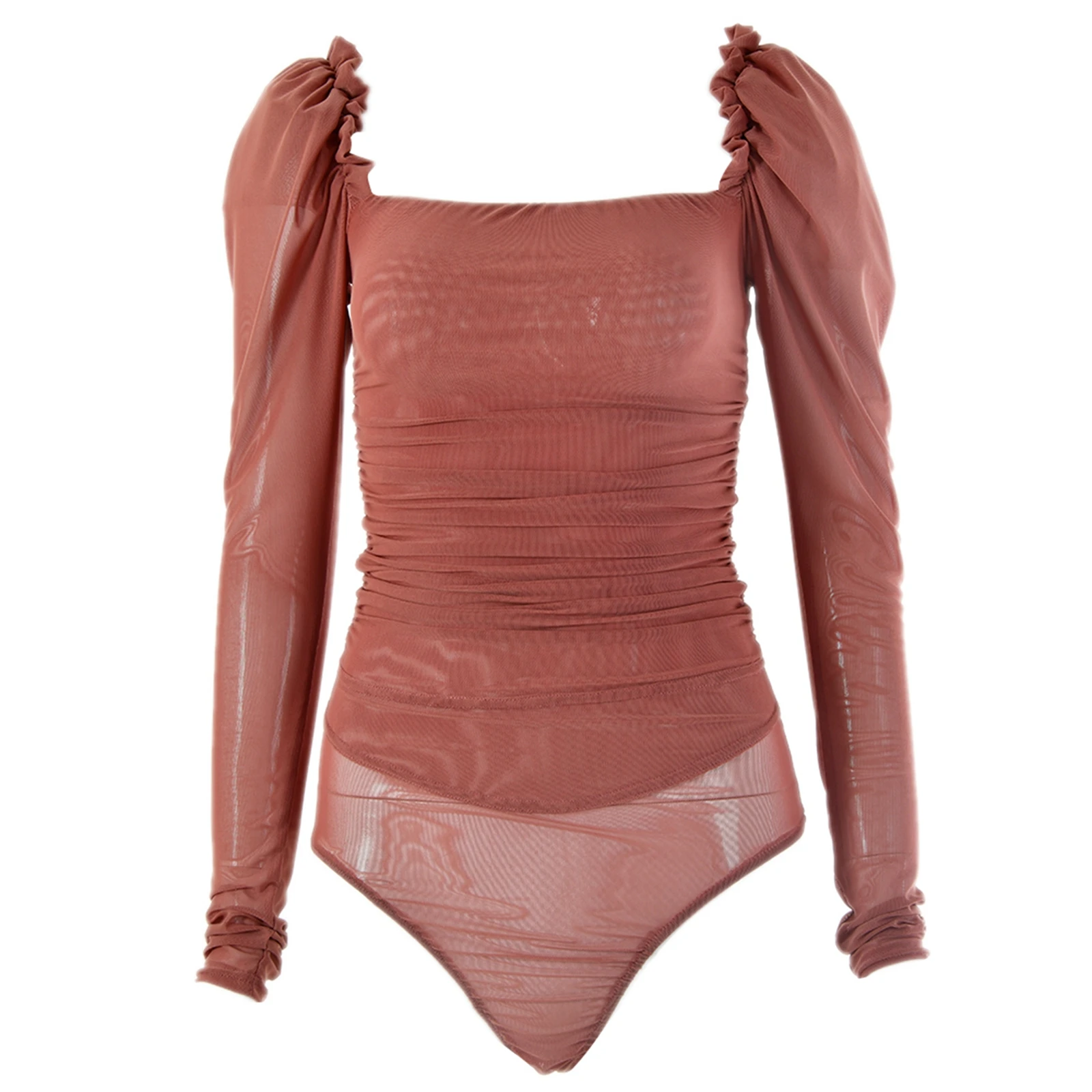 Женское Сетчатое прозрачное боди соблазнительный облегающий Цельный купальник