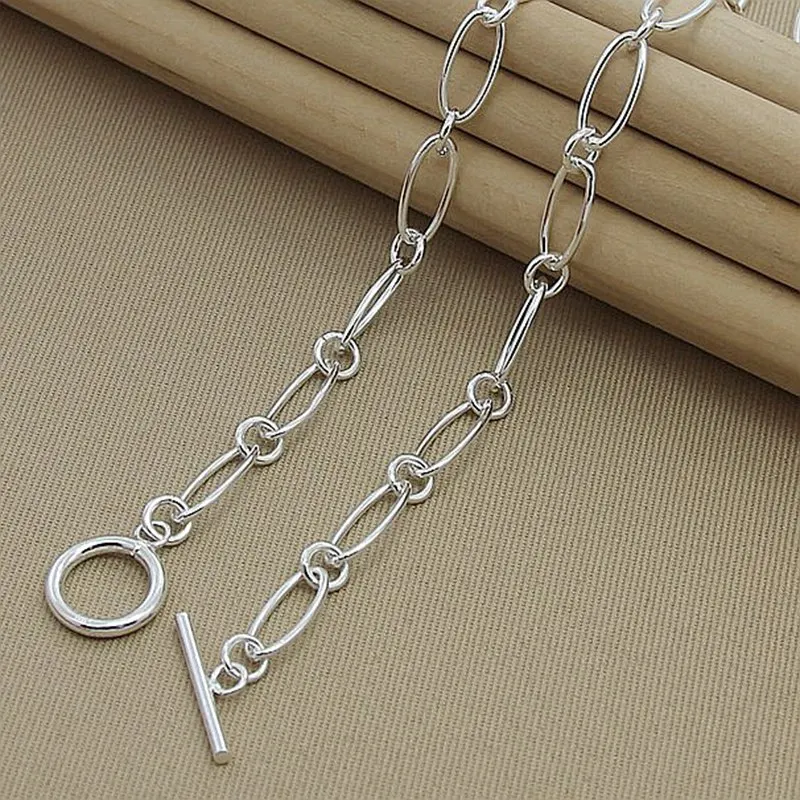 Ожерелье из серебра 925 пробы с подвеской геометрической формы | Украшения и