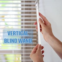 12 inches 2 pieces blind wand vertical blinds replacement parts blind rod with hook and grip clear plastic blind opener long win