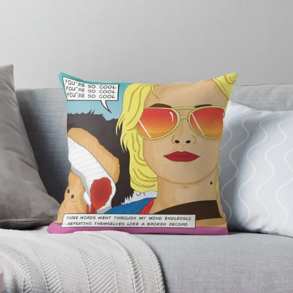 

True Romance Comic Book Style Soft Throw Pillow Cover Print Pillow Case Waist Cushion Cover Pillows NOT Included