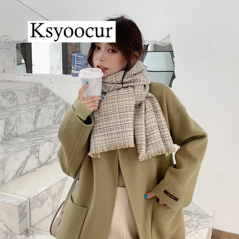 Size 190*60cm 2020 New Autumn/Winter Long Section Cashmere Fashion Scarf Women Warm Shawls and Scarves Brand Ksyoocur E18 |
