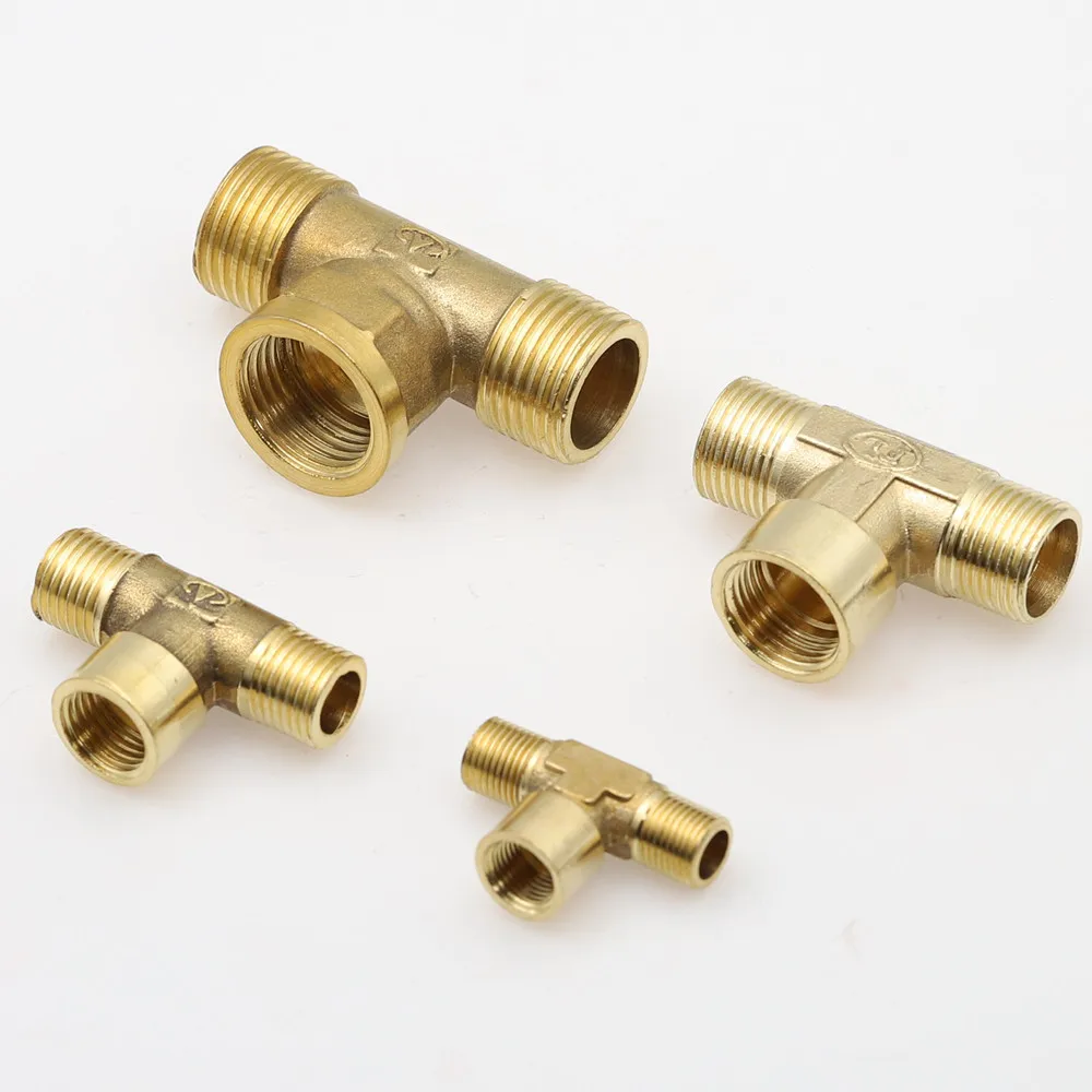 Коннектор-переходник для медных труб гнездовой разъем M/F/M 1/8 &quot1/4&quot 3/8 &quot1/2&quot BSP |