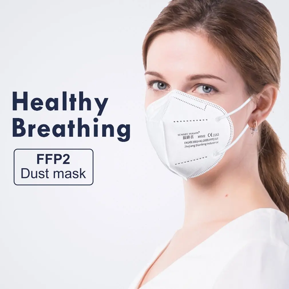 

50PCS ffp2mask KN95 Masks 5 Layers Mouth Mask KN95 Respirator FPP2 Masque Approved FPP2 Protective ffp2mask CE