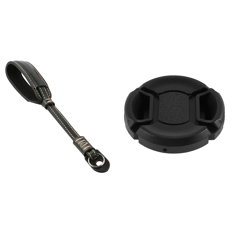 

2 предмета Камера аксессуары: 1 шт. с ультратонкой оправой 37 мм крышка объектива со сдавливаемой к центру Кепки & 1 шт. из искусственной кожи Ка...