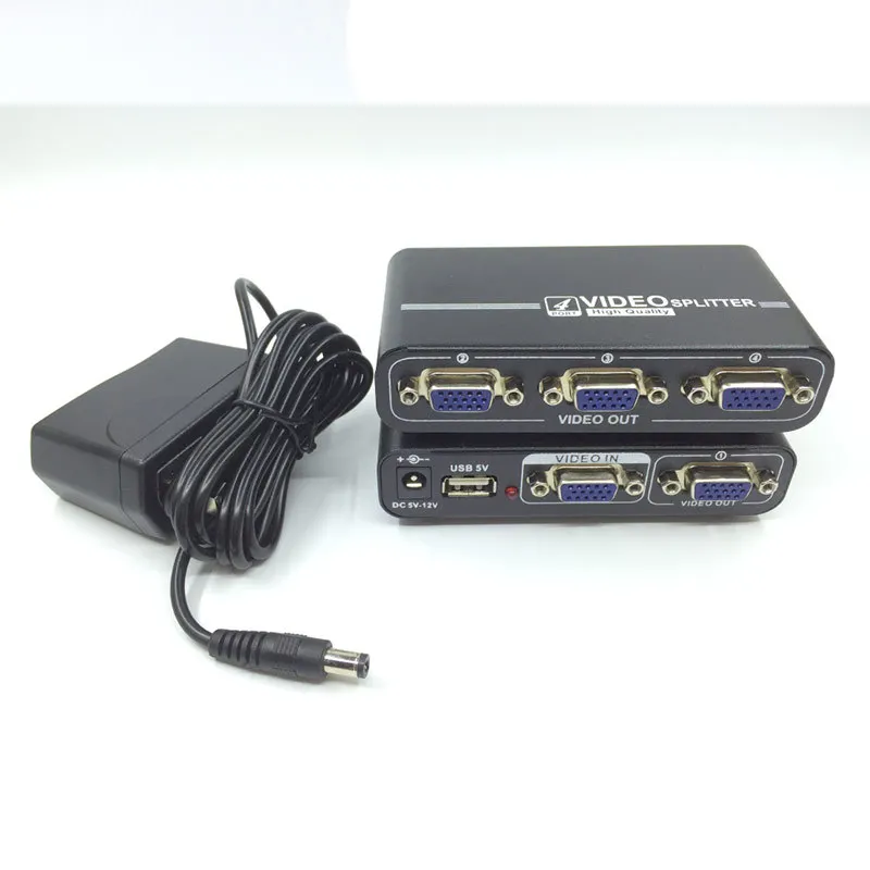 Newest Hot VGA Switch Box VGA Switch 1 In 2 Out4 Out 8 Out  VGA Switch with Audio Output Display Share VGA Converter Box