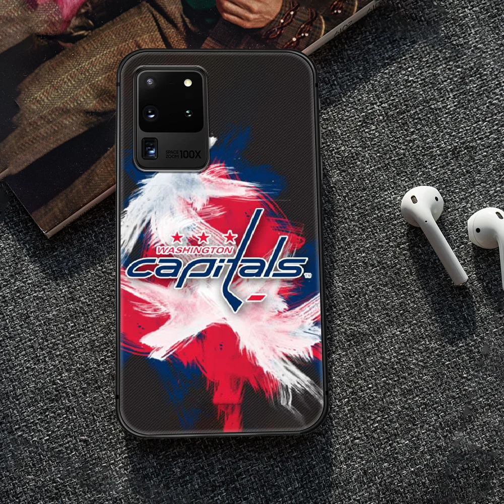 

capitals Ice Hockey Alexander Phone Case Cover Hull For Samsung Galaxy S 6 7 8 9 10 e 20 edge uitra Note 8 9 10 plus black