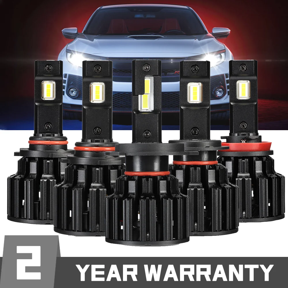 NOVSIGHT 9005 лм H4 H7 LED Canbus H11 H8 9006 100 без ошибок автомобильные светильник ры 6000 Вт K