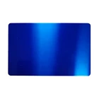 0,8 мм утолщенные 100 шт.компл. черныйтемно-синий 86x54 мм Лазерная Гравировка сделай сам специальный текст пустые алюминиевые металлические визитные карточки