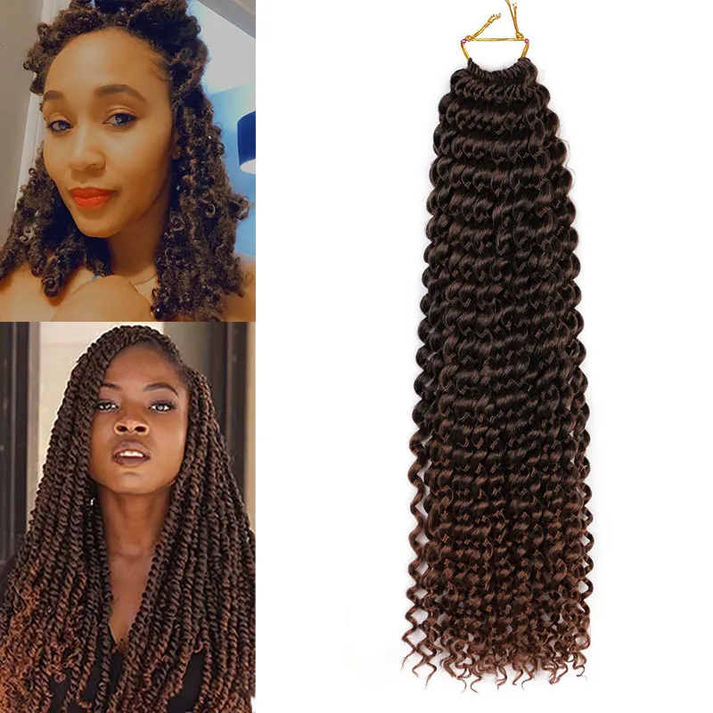 Косички для вязания крючком Butterfly Locs Passion кудрявые афро Длинные 18 дюймов богемные