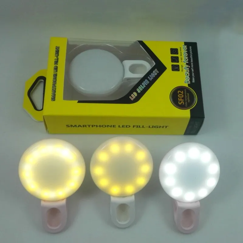Селфи вспышка для красоты с таймером круглый светодиодный светильник фотосъемки