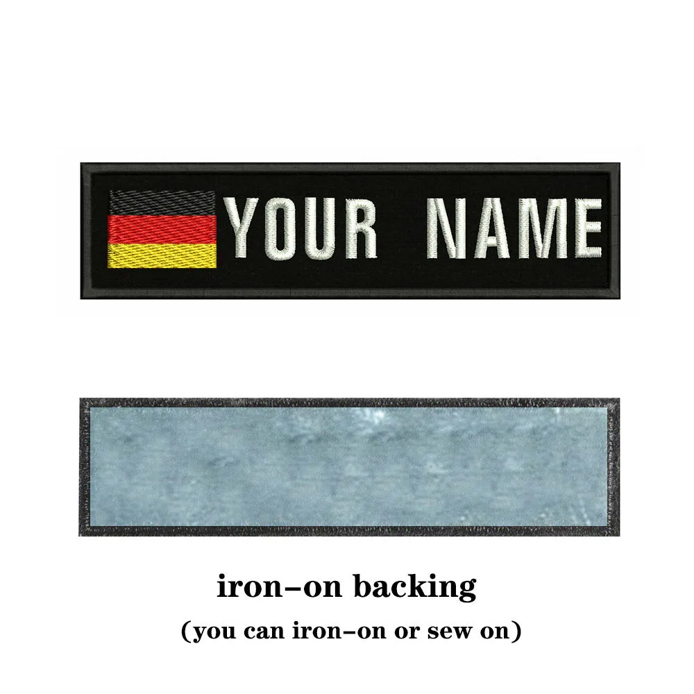 Пособия по немецкому языку флаг y 10X2.5cm вышивка пользовательское имя заплатка с