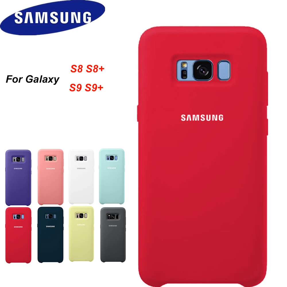 Оригинальный чехол для Samsung Galaxy S8 S8plus шелковистый силиконовый высокого качества