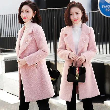 Женское длинное пальто с пуговицами Осень-зима 2021 | Женская одежда