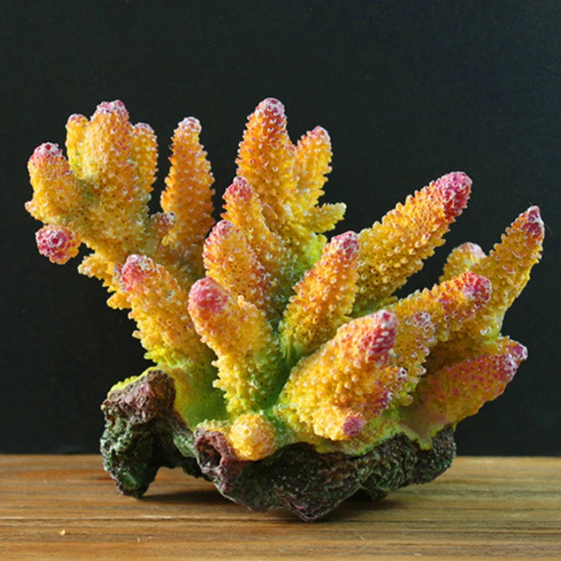 Искусственный аквариум яркий фон для украшения скалы аквариума кораллового рифа