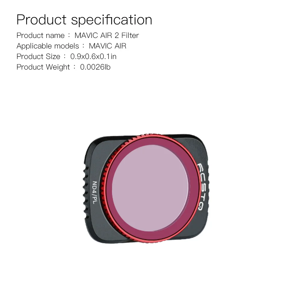 

Filter Set for DJI Mavic Air 2 UV CPL NDPL ND 8 16 32 64 Camera Lens Filter for DJI Mavic Air 2 Accessories