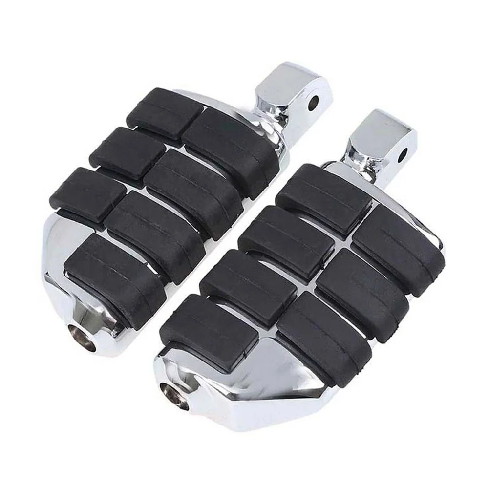 Male Mount Motorcycle Rubber Footrest Footpegs Floorboard For Harley Iron XL 883 1200 Street 750 500 Touring Custom Dyna Softail
