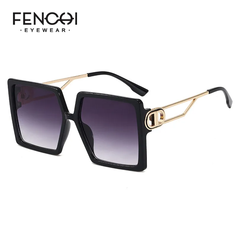 Женские солнцезащитные очки большого размера роскошные брендовые квадратные