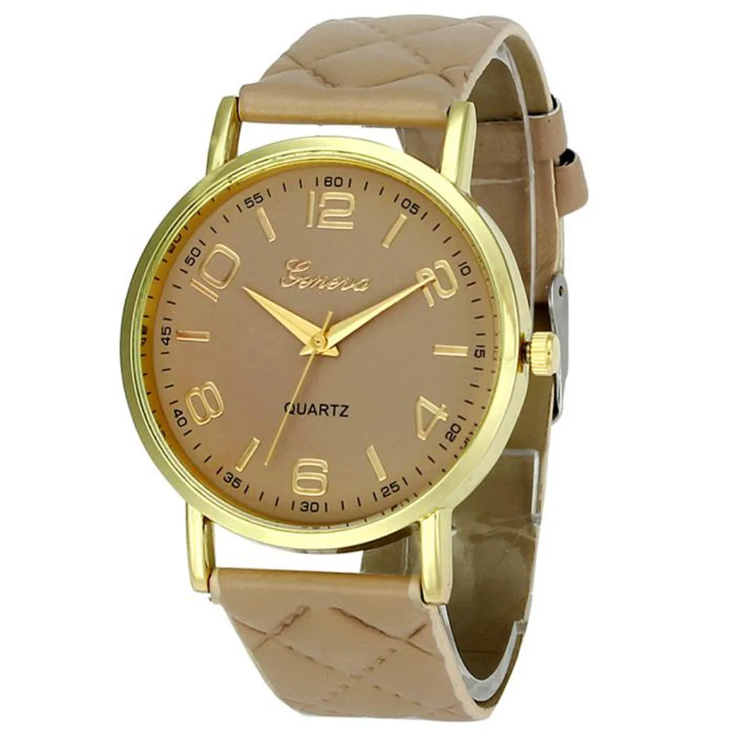 

Female fashion quartz watch casual simple quartz solid color leather strap rotating watch analog watch gift часы женские 50*