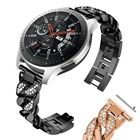 Женский браслет из нержавеющей стали для часов Samsung Galaxy Watch 3 41 мм 45 мм, браслет с бриллиантами для Huawei Watch GT2 42 мм, быстросъемный