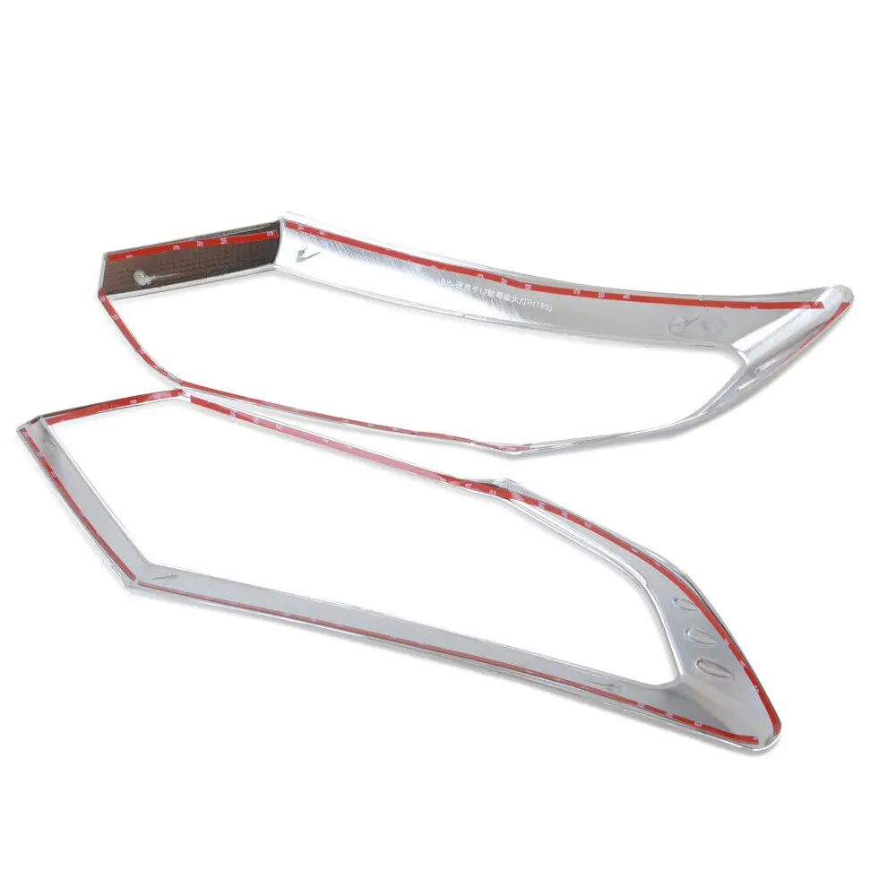 

For Nissan Rogue X-Trail T32 2017-2019 Chrome Front Headlight Lamp Cover Trim