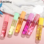 ELECOOL 6 цветов роликовое фруктовое масло бальзам для губ увлажняющее зеркальное прозрачное масло для губ стойкий блеск для губ Косметика