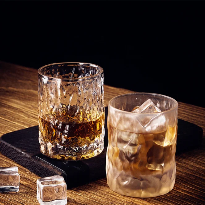 

Hammer grain Japanese wine glass whisky glass creative beer glass crystal glass