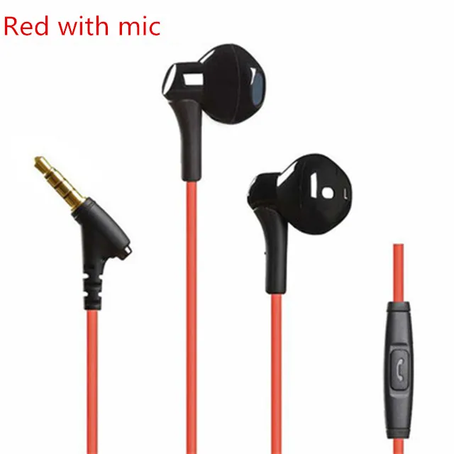 RED WITH MIC YINCROW RW100 HiFi Басс наушники Половина в ухе наушники проводные 3,5 мм Gaming headset RW919 RW777 X6 P1 DT6 PT15 PT25 MS16 DT8 ZST T2 - Цвет: RED WITH MIC