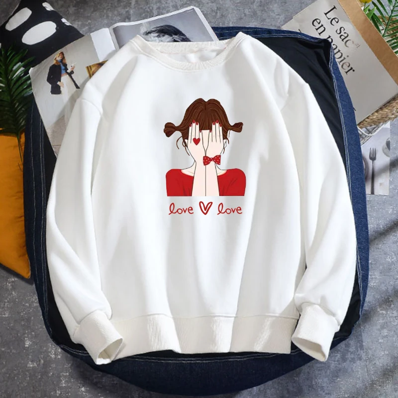 Kawaii Пуловер с рисунками из мультфильмов Толстовки капюшоном и топы длинным