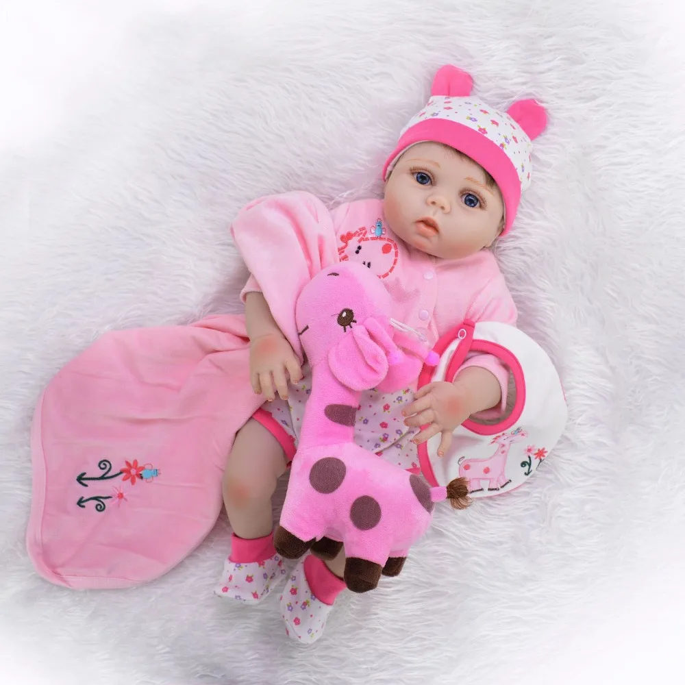 NPK модные силиконовые куклы reborn для продажи 22 дюйма 55 см Новорожденные bebe девочка малыш куклы reborn для ребенка подарок на день рождения игрушка bon