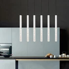 Алюминиевая цилиндрическая акриловая лампа с длинными трубками, сделай сам, для ресторана, бара, стойки, кофейни, офиса, для переднего стола