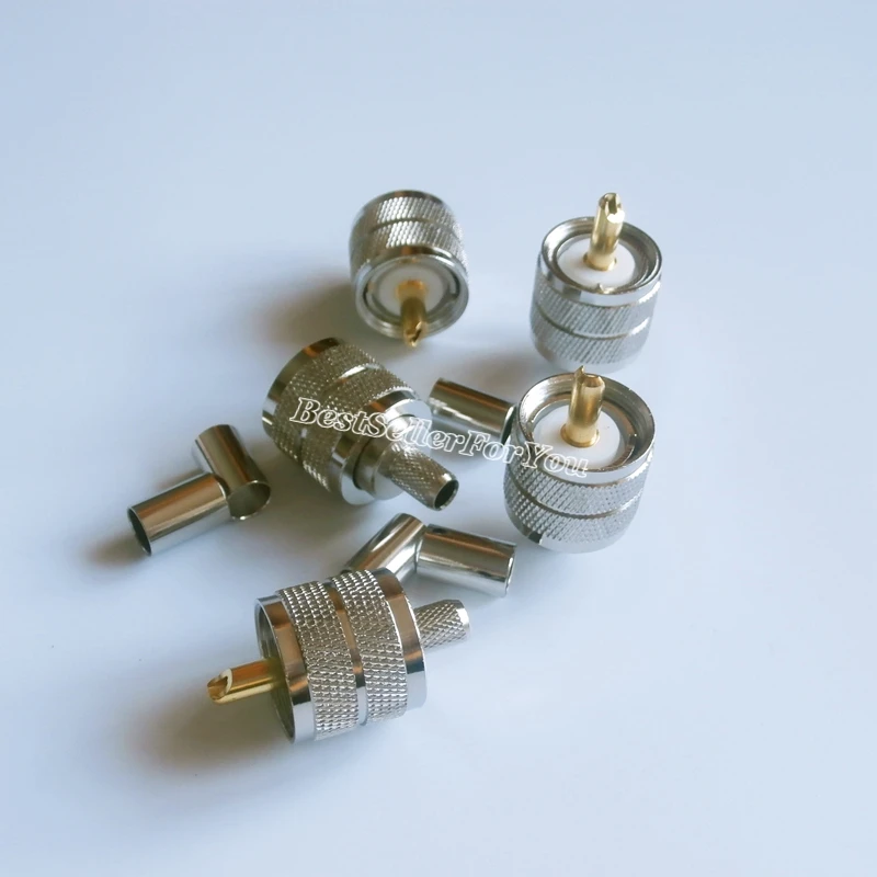 1 шт. UHF мужской PL259 plug Прямо Обжимные Клещи для RG 8X RG8X LMR240 коаксиального кабеля