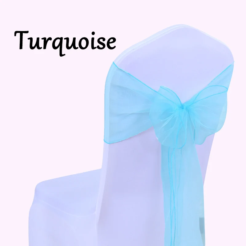 Бесплатная доставка 10 шт. прозрачный стул из органзы с бантом 7x108 дюймов поясом
