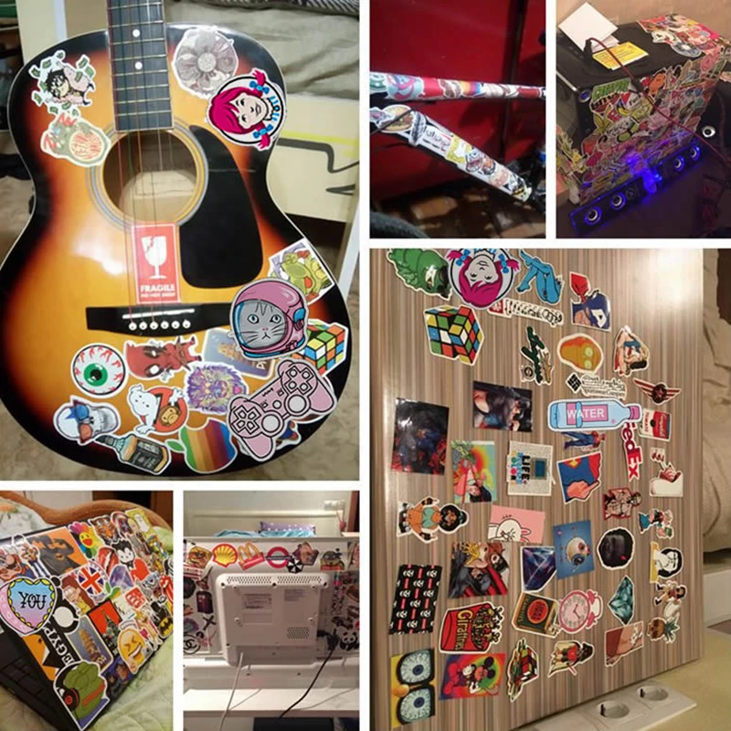 Случайный выбор/упаковка наклейка на заднюю часть водонепроницаемый ПВХ