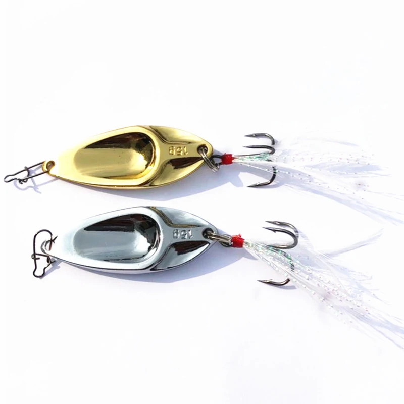 

1pc Metal Spoon Fishing Lures 2020 Artificial Bait Wobler Fishing Pike Trout Bass Catfish Fising Treble Hook Fishing Tackle