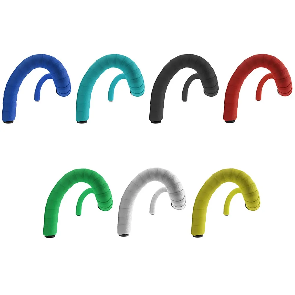 

Bicycle Handlebar Tape PU Road Bike Handlebar Straps Non-Slip Grip Wrap With Shock Reducing Foam Bar End Plugs Ultra Light 21cm
