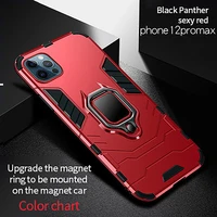 panther armor phone case for iphone13 pro proamx mini car driving magnetic ring phone case shockproof high hardness case