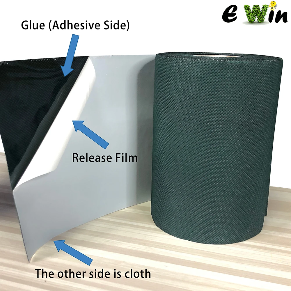 Cinta de costura de c&eacute;sped Artificial autoadhesiva, cinta de uni&oacute;n para c&eacute;sped de paisaje, f&aacute;cil instalaci&oacute;n-2