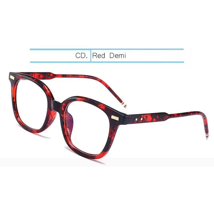 Red Demi IVSTA Tom TB 402, роскошные брендовые дизайнерские очки, анти синий светильник, оправа для мужчин и женщин, очки для компьютерных игр, близорукость по рецепту - Цвет оправы: Red Demi
