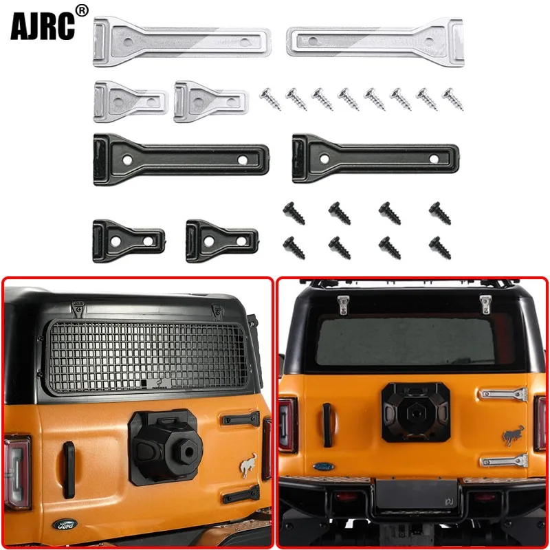 

Silver/black Metal Door Hinge For 1/10 Rc Car Trax Trx-4 Bronco Parts