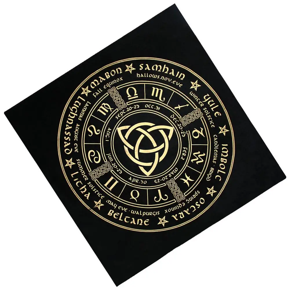

Tarot Tablecloth Large Size Card Pad Tablecloth Black Flannel Magic Altar Table Cloth Decoration Tablecover For Christmas Par